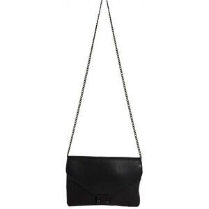 Loeffler Randall Women's Black Leather Crossbody Bag Chain Strap